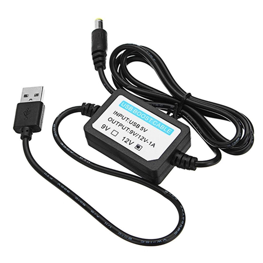 1A Power Supply Cable DC 5V To 12V Boost Adapter Cable Step Up Module Converter USB Boost Line чорний
1A Power Supply Cable DC 5V To 12V Boost Adapter Cable Step Up Module Converter USB Boost Line чорний