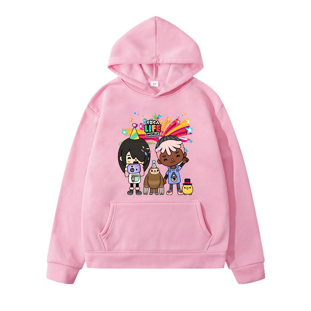 Manga Cartoon Toca Life World Hoodies Casual Boys and Girls Comfortable Sweatshirt Sudadera Children Autumn Winter Warm Clothing 130 рожевий
Manga Cartoon Toca Life World Hoodies Casual Boys and Girls Comfortable Sweatshirt Sudadera Children Autumn Winter Warm Clothing 130 рожевий