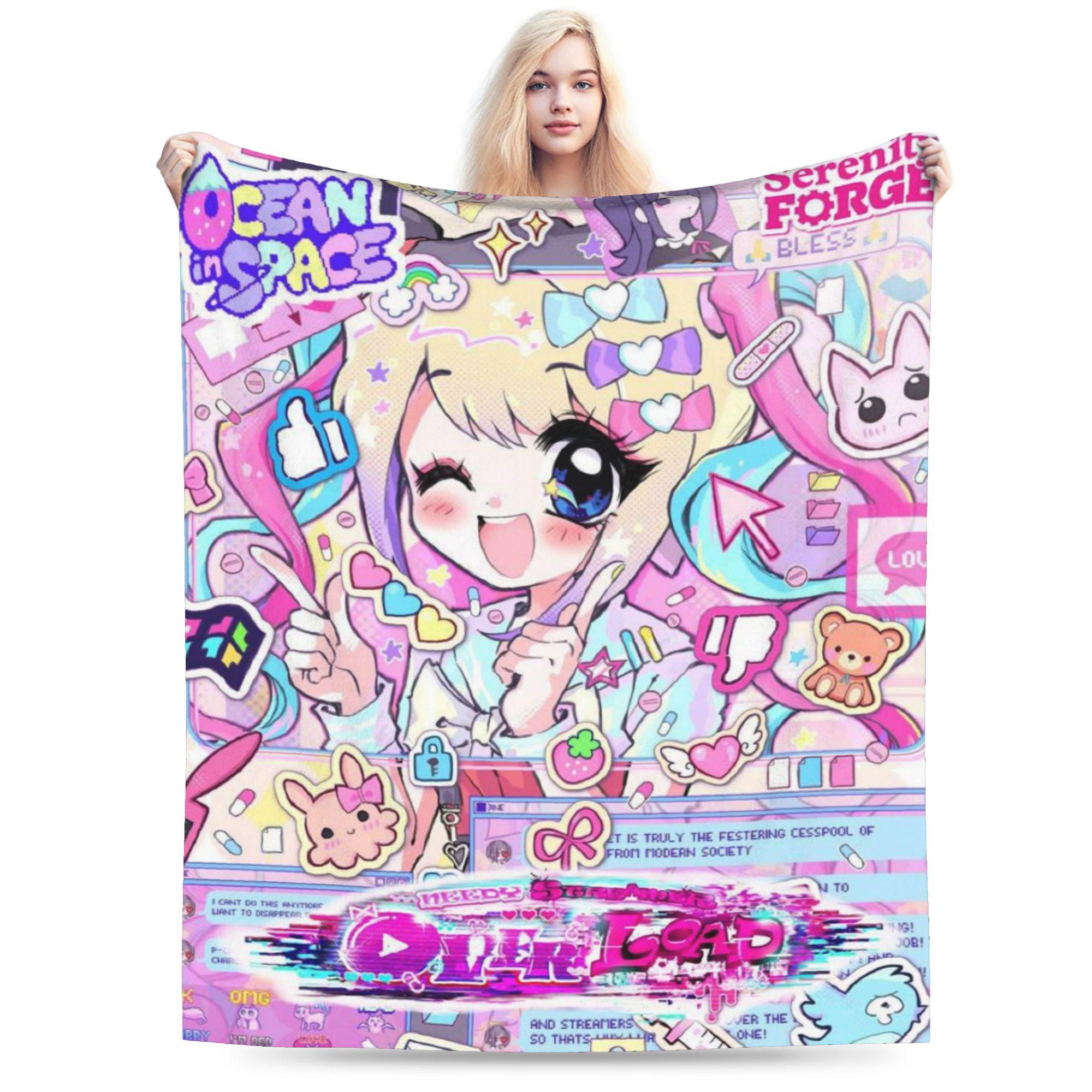 Needy Girl Streamer Overload Accessories Blanket Soft Fleece Throw Blanket Comfortable Quilt 75x90cm
Needy Girl Streamer Overload Accessories Blanket Soft Fleece Throw Blanket Comfortable Quilt 75x90cm