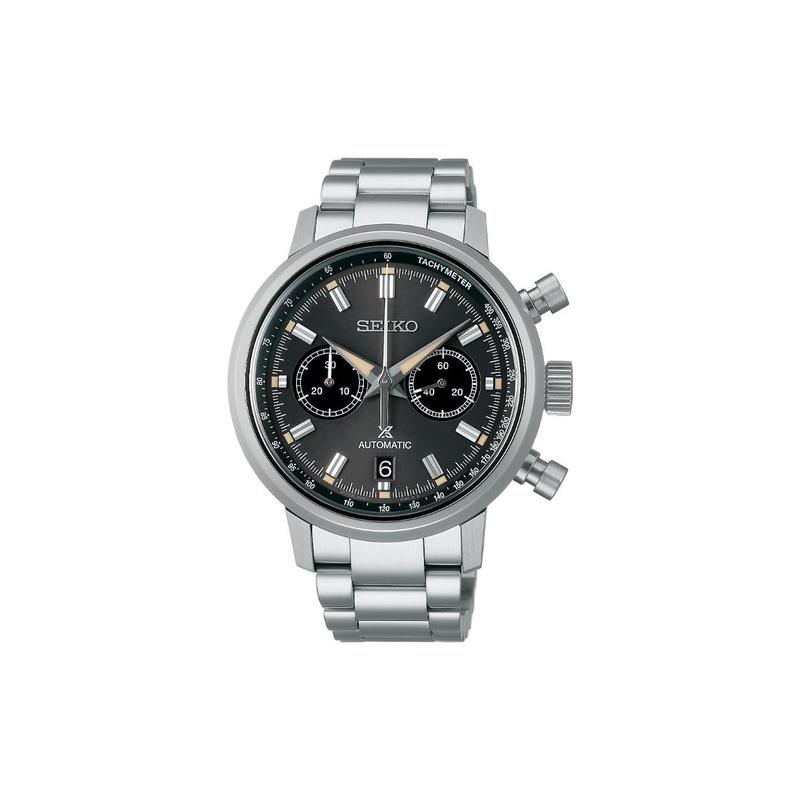 SEIKO Prospex Series Speedtimer Sea, Land and Air Series New Mechanical Movement Steel Strap 45.5mm Men s Watch Black Dial SBEC009
SEIKO Prospex Series Speedtimer Sea, Land and Air Series New Mechanical Movement Steel Strap 45.5mm Men s Watch Black Dial SBEC009