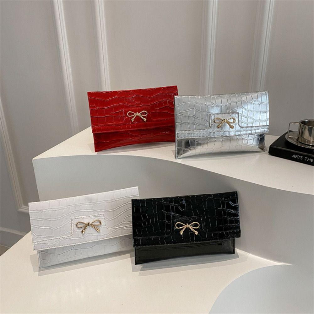 Handbag Bow Envelope Bag Purse Evening Banquet Bag Casual Ladies Clutch Bag Women чорний
Handbag Bow Envelope Bag Purse Evening Banquet Bag Casual Ladies Clutch Bag Women чорний