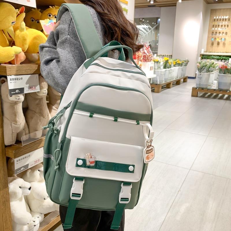 Женский рюкзак с контрастной цветной строчкой, школьная сумка для школьников чёрный
Женский рюкзак с контрастной цветной строчкой, школьная сумка для школьников чёрный