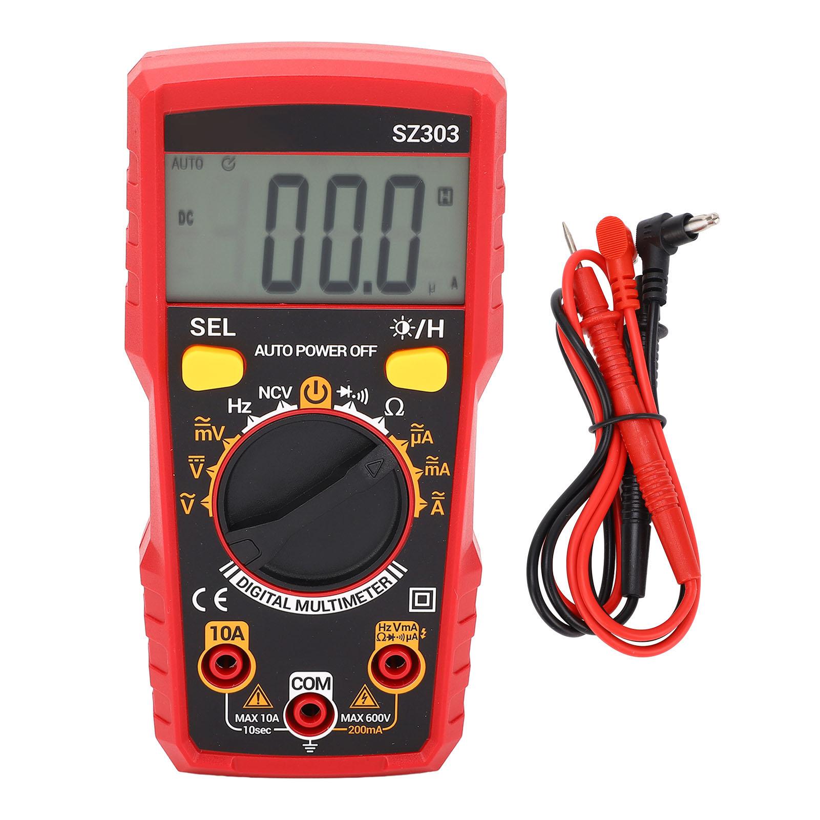 Digital Multimeter High Accuracy Multifunctional NCV Voltage Current Meter for Repair Maintenance
Digital Multimeter High Accuracy Multifunctional NCV Voltage Current Meter for Repair Maintenance