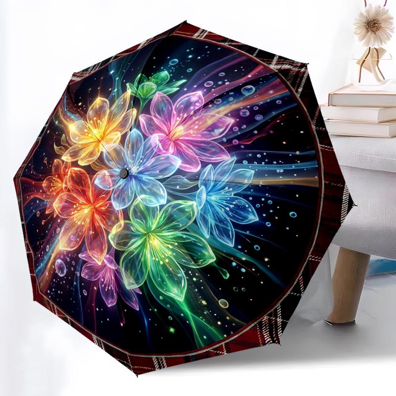 1pc Sturdy 8-Bone Auto Umbrella, Colorful flower of energy Pattern Umbrella, Digital Printed, Foldable Umbrella for On-the-Go Outdoor Use
1pc Sturdy 8-Bone Auto Umbrella, Colorful flower of energy Pattern Umbrella, Digital Printed, Foldable Umbrella for On-the-Go Outdoor Use