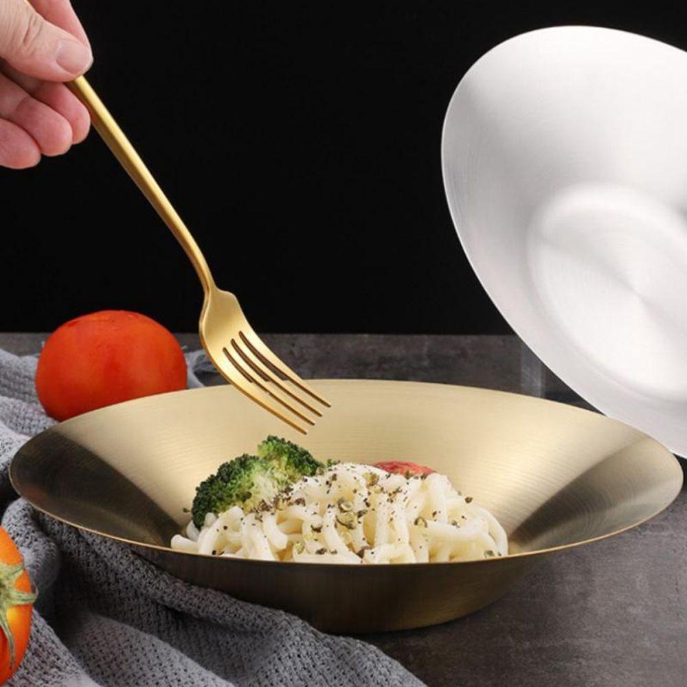 304 Stainless Steel Fruit Household Pasta Dinner Dishes Plate Dinnerware Tableware Noodle Plate 
304 Stainless Steel Fruit Household Pasta Dinner Dishes Plate Dinnerware Tableware Noodle Plate