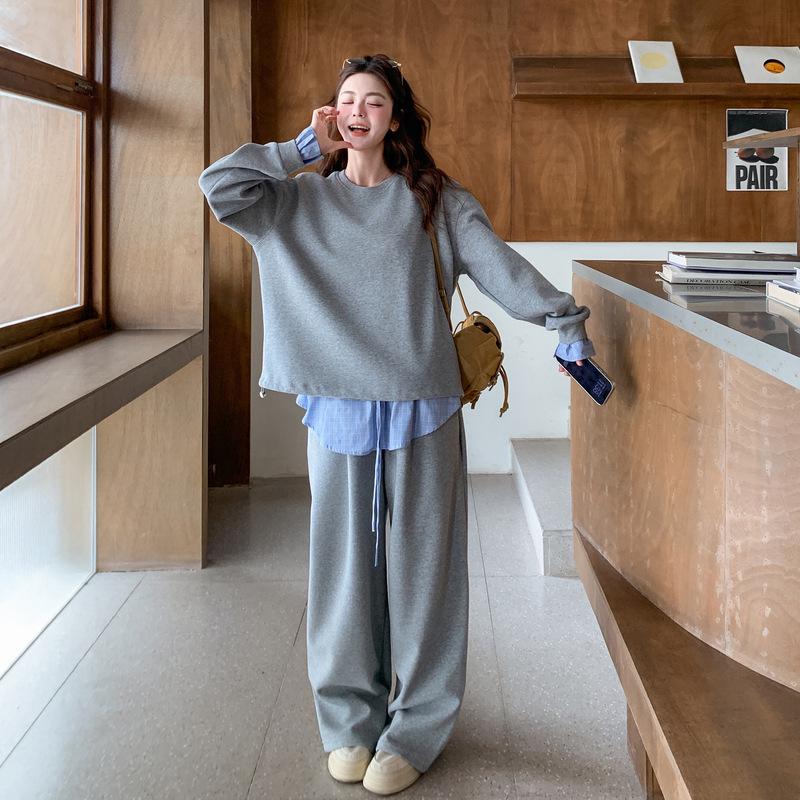 Korean Casual Grey Patchwork Hoodie Set for Women - Spring 2026 Trendy Two-Piece Outfit Extra Large серый
Korean Casual Grey Patchwork Hoodie Set for Women - Spring 2026 Trendy Two-Piece Outfit Extra Large серый