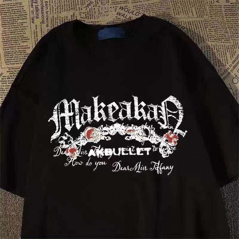 American Diablo Rose Skull Printed Couple Short Sleeve Summer Campus Retro Loose Y2Kt T-shirt Women s Wear S
American Diablo Rose Skull Printed Couple Short Sleeve Summer Campus Retro Loose Y2Kt T-shirt Women s Wear S