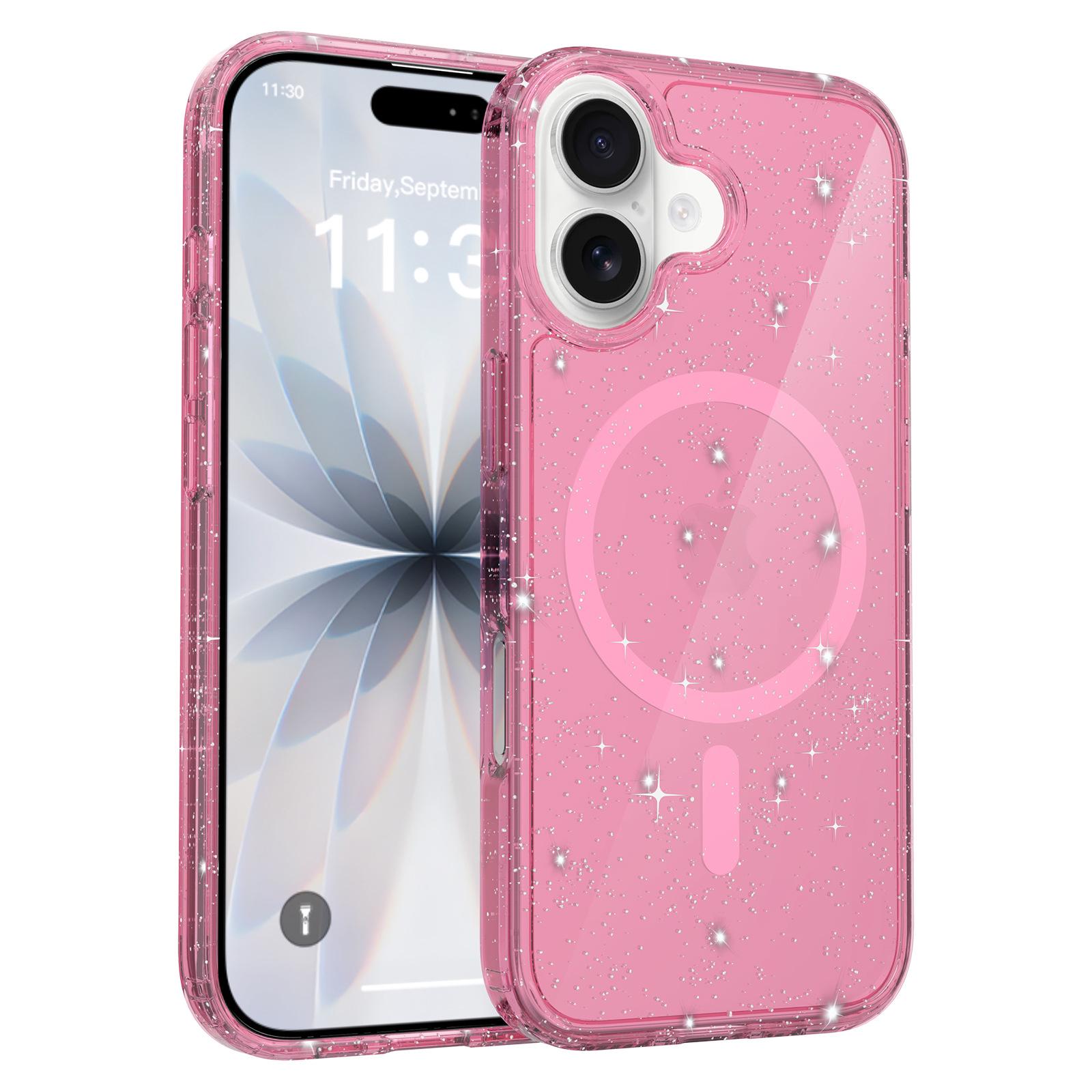 Transparent Glitter Magnetic Case for iPhone 16 Plus - Protective Two-in-One Cover 16 Pro Plus розовый
Transparent Glitter Magnetic Case for iPhone 16 Plus - Protective Two-in-One Cover 16 Pro Plus розовый