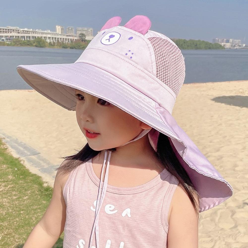 UV Protection Baby Fisherman Cap Bear Wide Brim Bucket Hat Casual Children Sun Hat Travel фіолетовий
UV Protection Baby Fisherman Cap Bear Wide Brim Bucket Hat Casual Children Sun Hat Travel фіолетовий