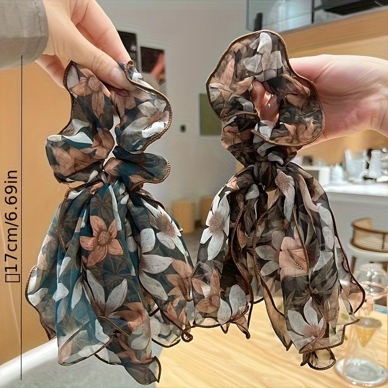 2 шт. Элегантные шифоновые резинки для волос с бантом во французском стиле, подарочный набор, винтажный аксессуар с цветочным кружевом, регулируемые, смешанные цвета, для свадеб и на каждый день
2 шт. Элегантные шифоновые резинки для волос с бантом во французском стиле, подарочный набор, винтажный аксессуар с цветочным кружевом, регулируемые, смешанные цвета, для свадеб и на каждый день