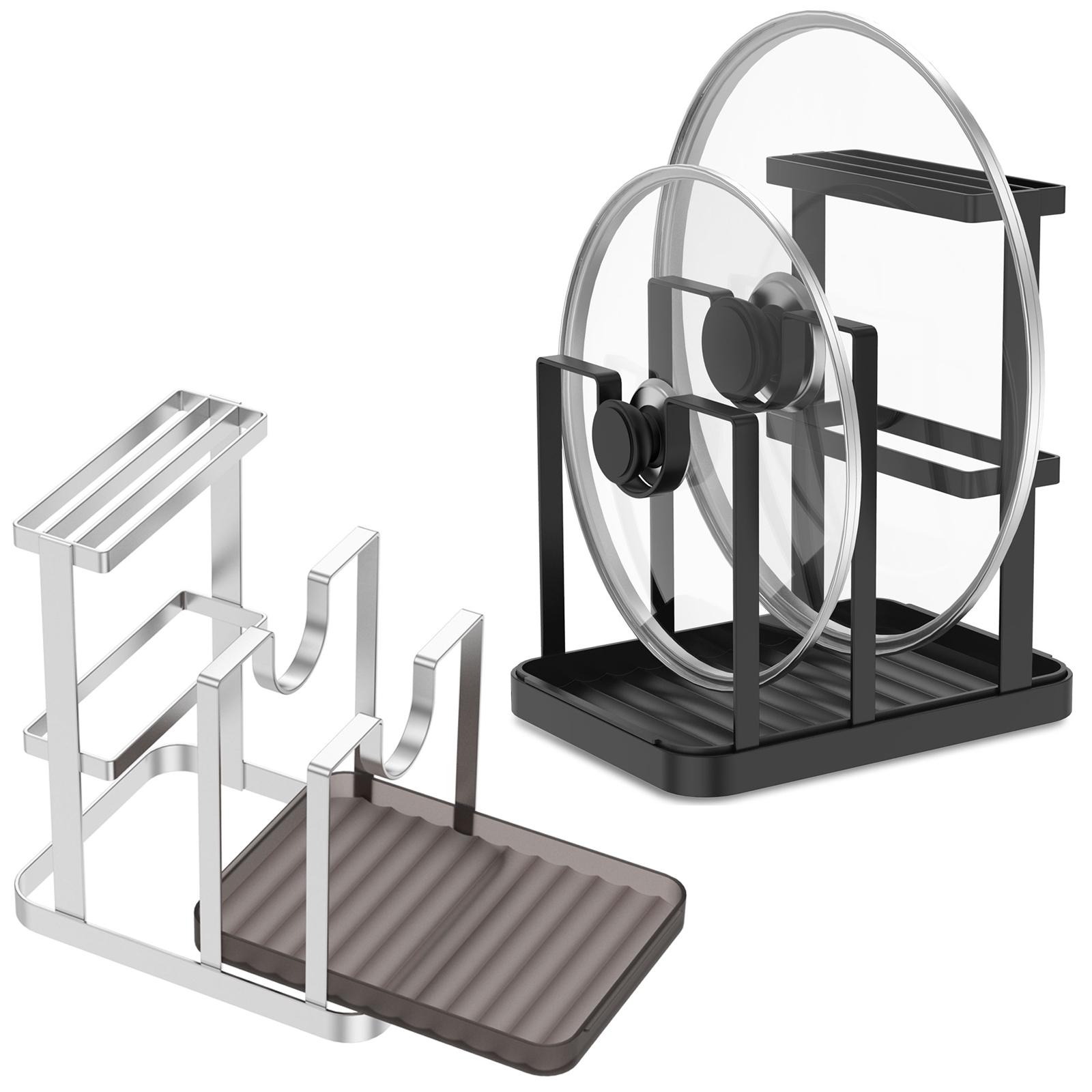 Pot Lid Holder Stainless Steel Shovel Pan Pot Cover Storage Rack Spoon Knife Rest Kitchen Utensils Organizer Non-slip Tool
Pot Lid Holder Stainless Steel Shovel Pan Pot Cover Storage Rack Spoon Knife Rest Kitchen Utensils Organizer Non-slip Tool