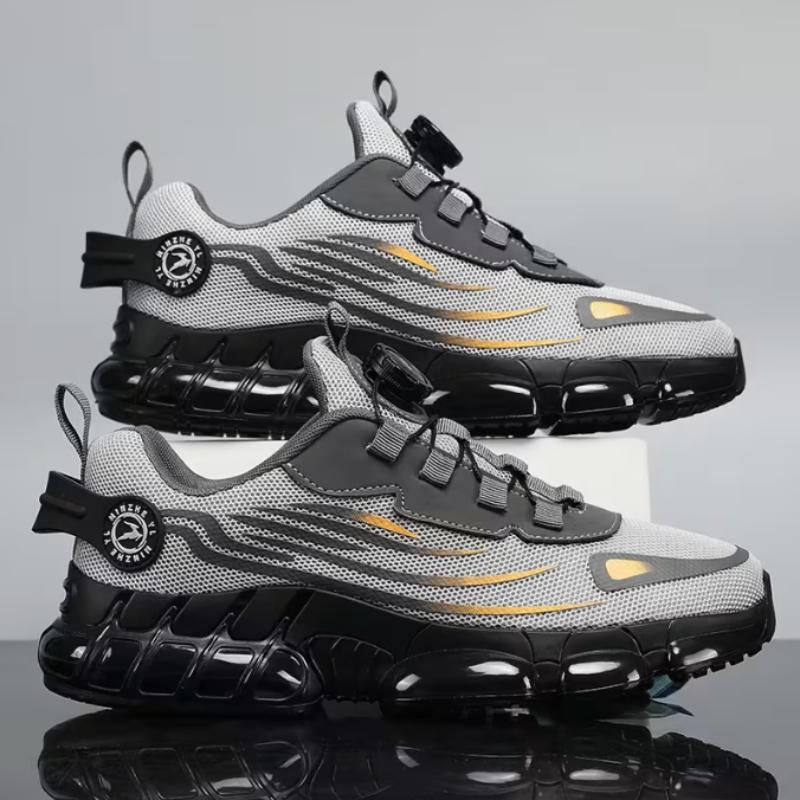 Men s Rotating Button Breathable Mesh Running Shoes Air Cushion Non-slip Athletic Sneakers 48 сірий
Men s Rotating Button Breathable Mesh Running Shoes Air Cushion Non-slip Athletic Sneakers 48 сірий