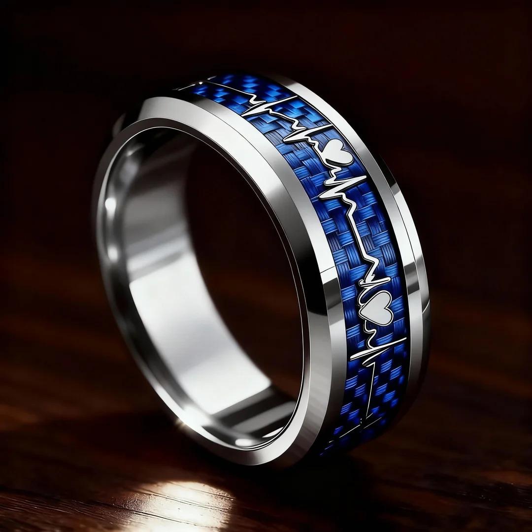 Fashion Heart Love with Black Carbon Fiber Inlay Tungsten Men s Ring Stainles Steel Rings For Men Woman Wedding Jewelry Gifts 7
Fashion Heart Love with Black Carbon Fiber Inlay Tungsten Men s Ring Stainles Steel Rings For Men Woman Wedding Jewelry Gifts 7