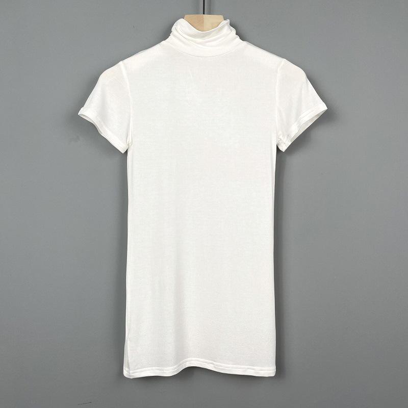 Korean Dongdaemun Sexy Slim-Fit Sheer High-Neck Short-Sleeve T-Shirt One Size білий
Korean Dongdaemun Sexy Slim-Fit Sheer High-Neck Short-Sleeve T-Shirt One Size білий