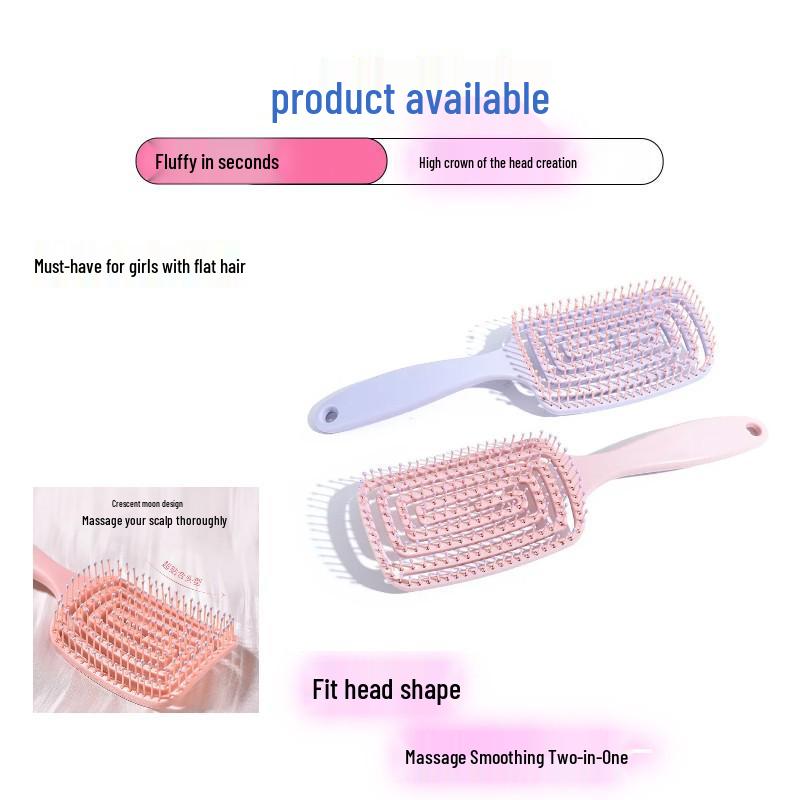 Net Red Rib Large Curved Comb for Fluffy Hair Styling and Scalp Massage фіолетовий
Net Red Rib Large Curved Comb for Fluffy Hair Styling and Scalp Massage фіолетовий