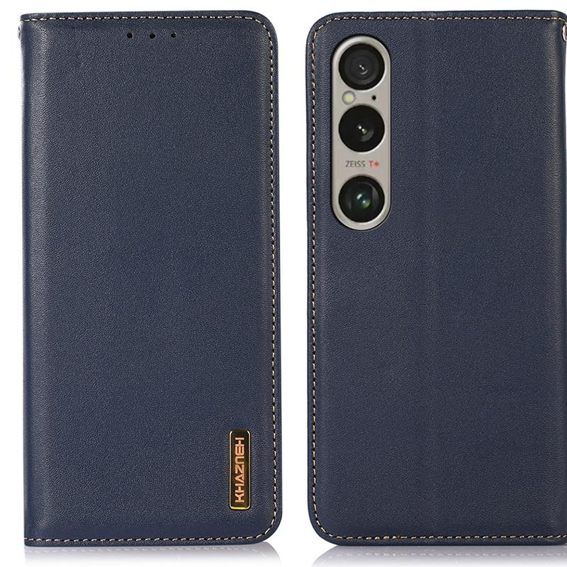 For Sony Xperia 1 VI Case Genuine Cow Leather Wallet Phone Cover Nappa Texture Blue
For Sony Xperia 1 VI Case Genuine Cow Leather Wallet Phone Cover Nappa Texture Blue