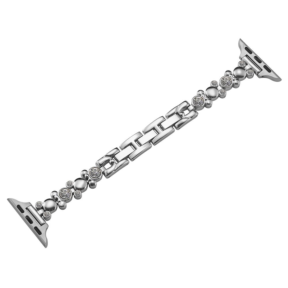 For Apple Watch Series 10 46mm/Ultra 2 Ultra 49mm/Series 9 8 7 45mm/6 5 4 SE (2023) SE (2022) SE 44mm/3 2 1 42mm Watch Band Rhinestone Wrist Strap Silver
For Apple Watch Series 10 46mm/Ultra 2 Ultra 49mm/Series 9 8 7 45mm/6 5 4 SE (2023) SE (2022) SE 44mm/3 2 1 42mm Watch Band Rhinestone Wrist Strap Silver