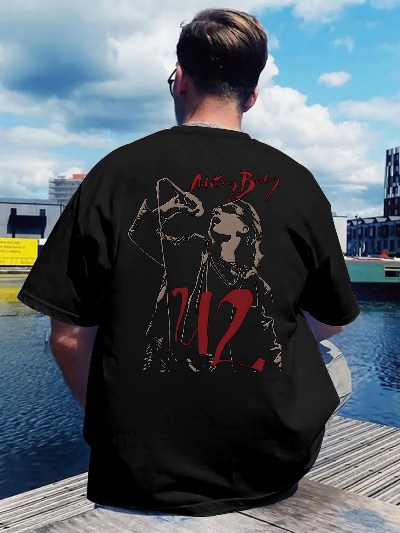 Vintage Rock Band Graphic T-shirt - Back Print Black Tee with Red Music Design XXL
Vintage Rock Band Graphic T-shirt - Back Print Black Tee with Red Music Design XXL