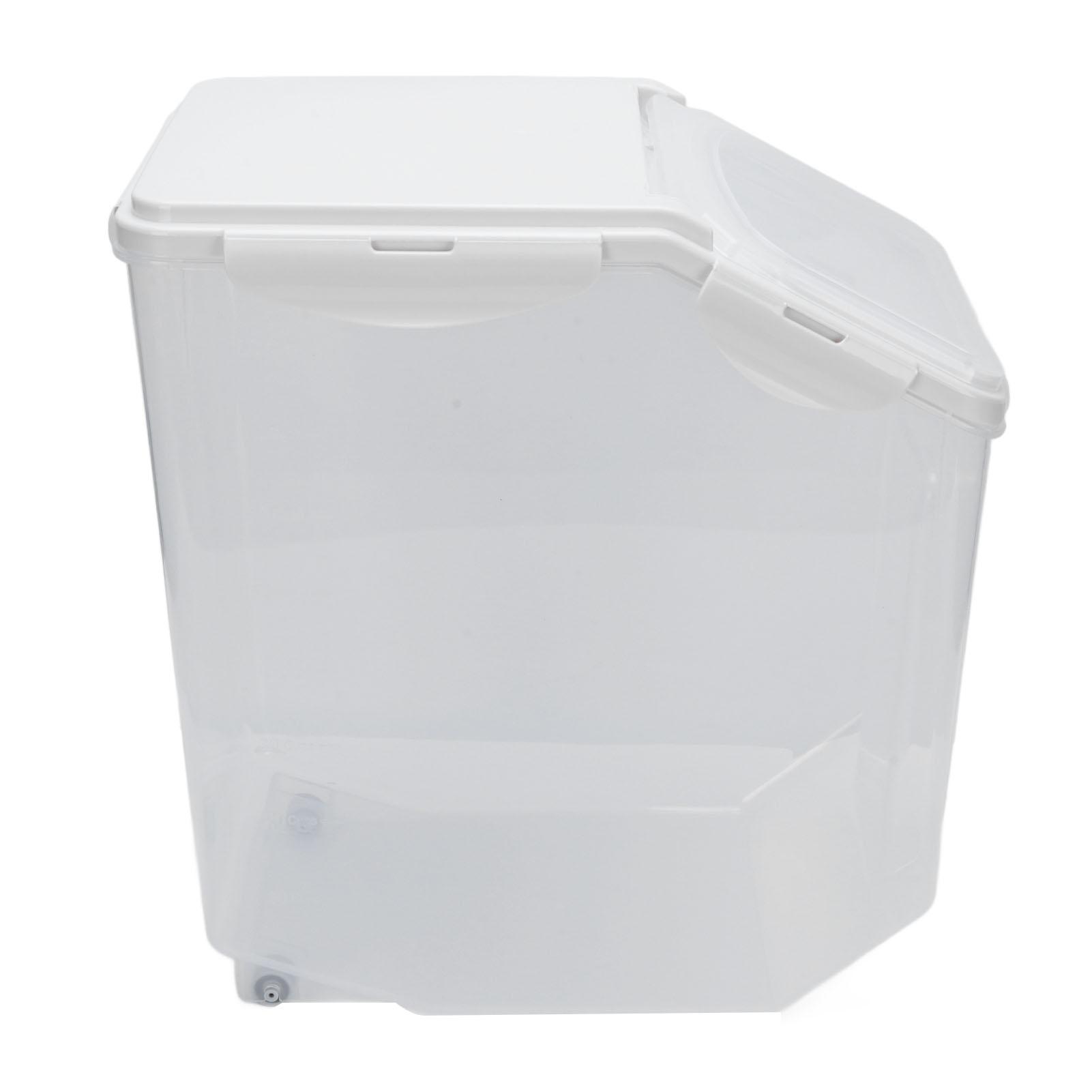 Rice Barrel Food Grade PP Grain Storage Bin Thickened Sealed Food Container Multipurpose Damp Proof Transparent for Home Kitchen 15kg Capacity
Rice Barrel Food Grade PP Grain Storage Bin Thickened Sealed Food Container Multipurpose Damp Proof Transparent for Home Kitchen 15kg Capacity