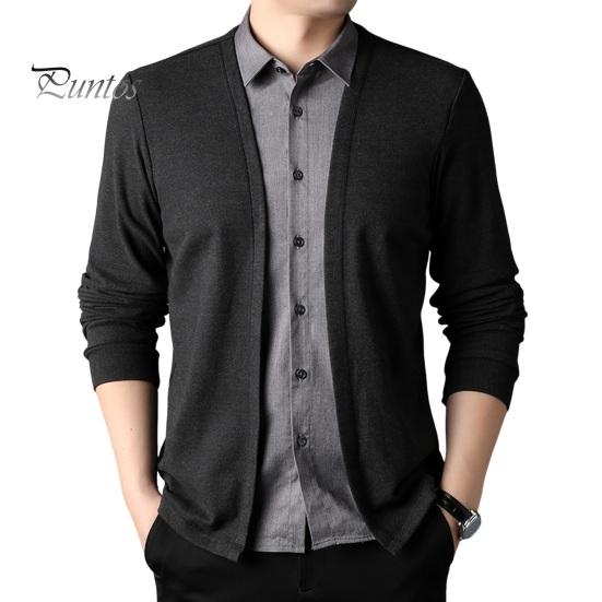 Мужская рубашка, имитация двухкомпонентного кардигана с отложным воротником, однобортная модель с длинными рукавами, подходящая по цвету, трикотажный официальный деловой стиль, топ M черный серый
Мужская рубашка, имитация двухкомпонентного кардигана с отложным воротником, однобортная модель с длинными рукавами, подходящая по цвету, трикотажный официальный деловой стиль, топ M черный серый