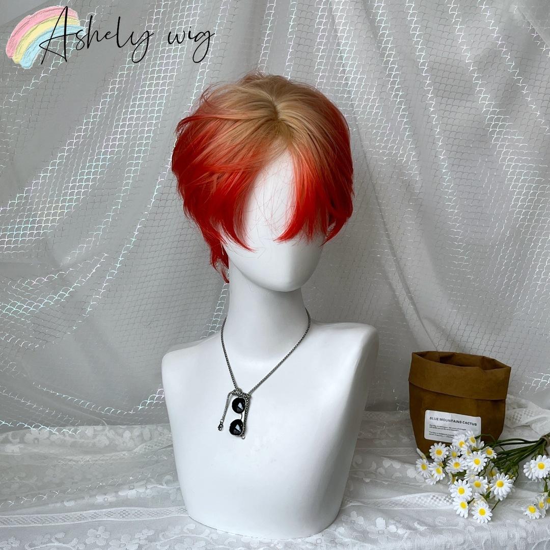 Ashely Male and Female Wig with Bangs Short Hair Wig High Temperature Fibers Sissy Synthetic Wigs for Cosplay Party Daily Use
Ashely Male and Female Wig with Bangs Short Hair Wig High Temperature Fibers Sissy Synthetic Wigs for Cosplay Party Daily Use