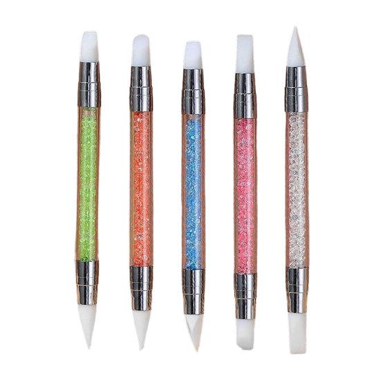 5Pcs/Set Double-Ended Nail Art Pen Professional Silicone Tip Nail Design Pen Nail Women Girls 2
5Pcs/Set Double-Ended Nail Art Pen Professional Silicone Tip Nail Design Pen Nail Women Girls 2