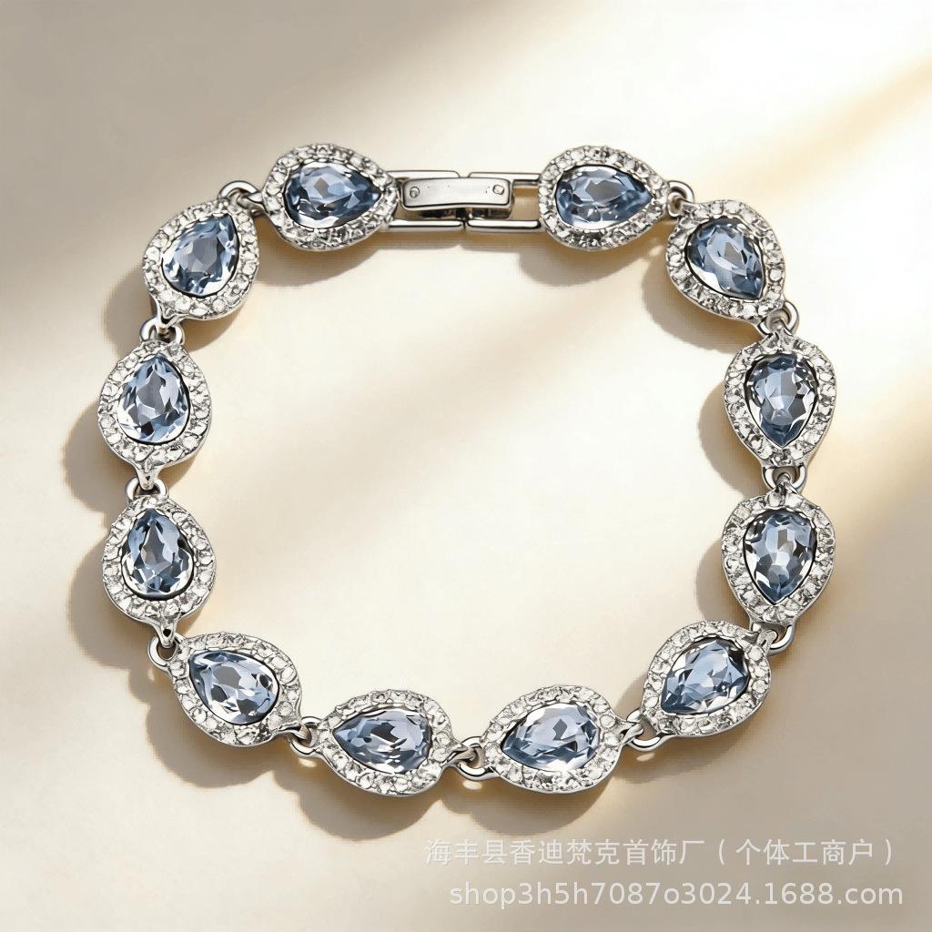 GVC Ji High-End Aquamarine Drop Bracelet - Women s Light Luxury, Versatile, European & American Style Fashion Jewelry White Packaging
GVC Ji High-End Aquamarine Drop Bracelet - Women s Light Luxury, Versatile, European & American Style Fashion Jewelry White Packaging