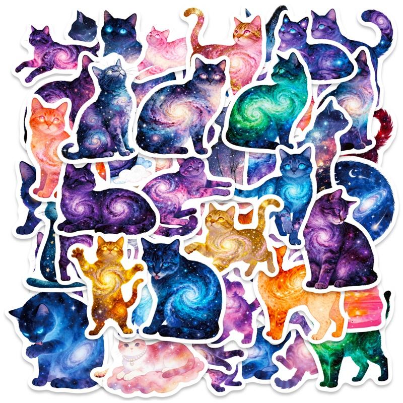 56PCS Cartoon Galaxy Cat PVC Sticky Sticker Aesthetic Colored DIY Decoration Scrapbooking Hand Accounting Supplies for Kids
56PCS Cartoon Galaxy Cat PVC Sticky Sticker Aesthetic Colored DIY Decoration Scrapbooking Hand Accounting Supplies for Kids