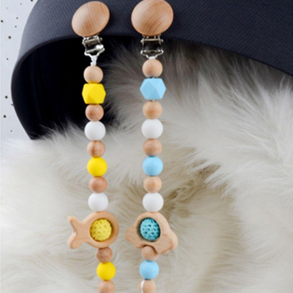Food Grade Fish Silicone Bead Soother Holder Baby Pacifier Chain Molar Chain Pacifier Clips Chains
Food Grade Fish Silicone Bead Soother Holder Baby Pacifier Chain Molar Chain Pacifier Clips Chains
