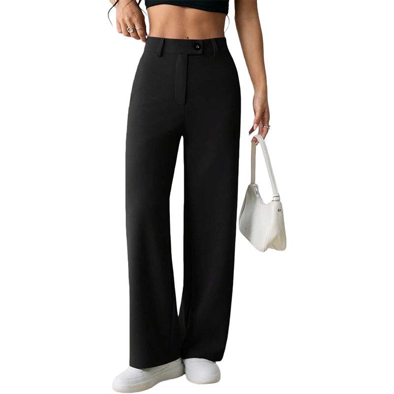 Women s High Waist Casual Wide Leg Trousers - Solid Color, Comfortable for Work & Commute Large чорний
Women s High Waist Casual Wide Leg Trousers - Solid Color, Comfortable for Work & Commute Large чорний