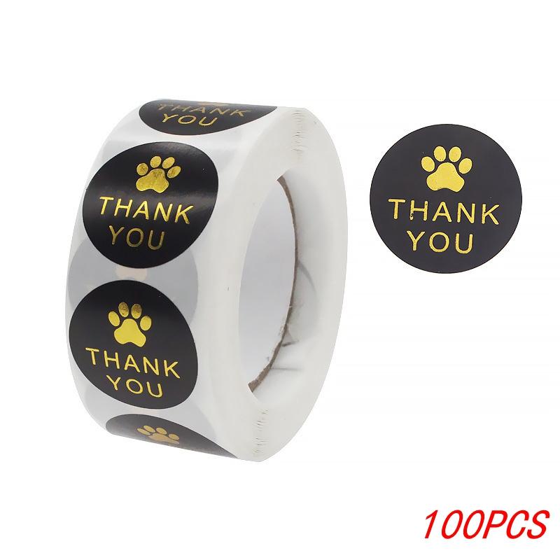 100-500pcs Cute Paw Thank You Stickers Seal Labels Bussiness Supplies 1 Inch Gold foil Gift Packaging Stickers Stationery Decor
100-500pcs Cute Paw Thank You Stickers Seal Labels Bussiness Supplies 1 Inch Gold foil Gift Packaging Stickers Stationery Decor
