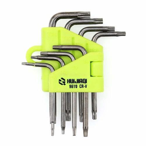 Отвертка Torx T6 T8 T9 T10 T5 Шестигранная звездообразная отвертка с магнитом Набор шестигранных лепестковых ключей Torx типа L Совместимость с винтами с защитой от несанкционированного доступа Набор из 8 шт.
Отвертка Torx T6 T8 T9 T10 T5 Шестигранная звездообразная отвертка с магнитом Набор шестигранных лепестковых ключей Torx типа L Совместимость с винтами с защитой от несанкционированного доступа Набор из 8 шт.