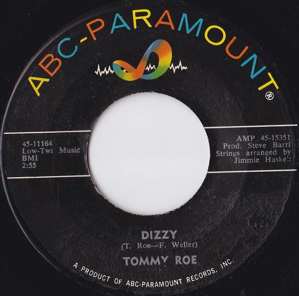 7inch Record TOMMY ROE - Dizzy / The You I Need 4511164 ABC-Paramount 1969 Jamaica Rock Used
7inch Record TOMMY ROE - Dizzy / The You I Need 4511164 ABC-Paramount 1969 Jamaica Rock Used