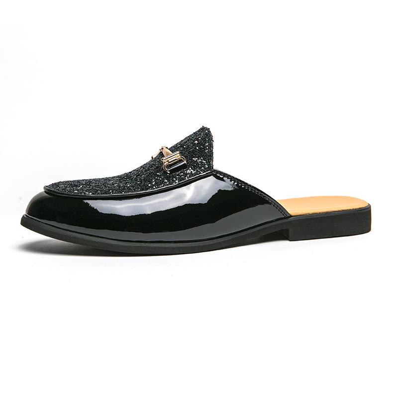Breathable Half Back Leather Shoes Men s Half Sequin Shoes Loop Buckle Half Bean Shoes Shallow Mouth Men s Casual Leather Shoes 42 срібний
Breathable Half Back Leather Shoes Men s Half Sequin Shoes Loop Buckle Half Bean Shoes Shallow Mouth Men s Casual Leather Shoes 42 срібний