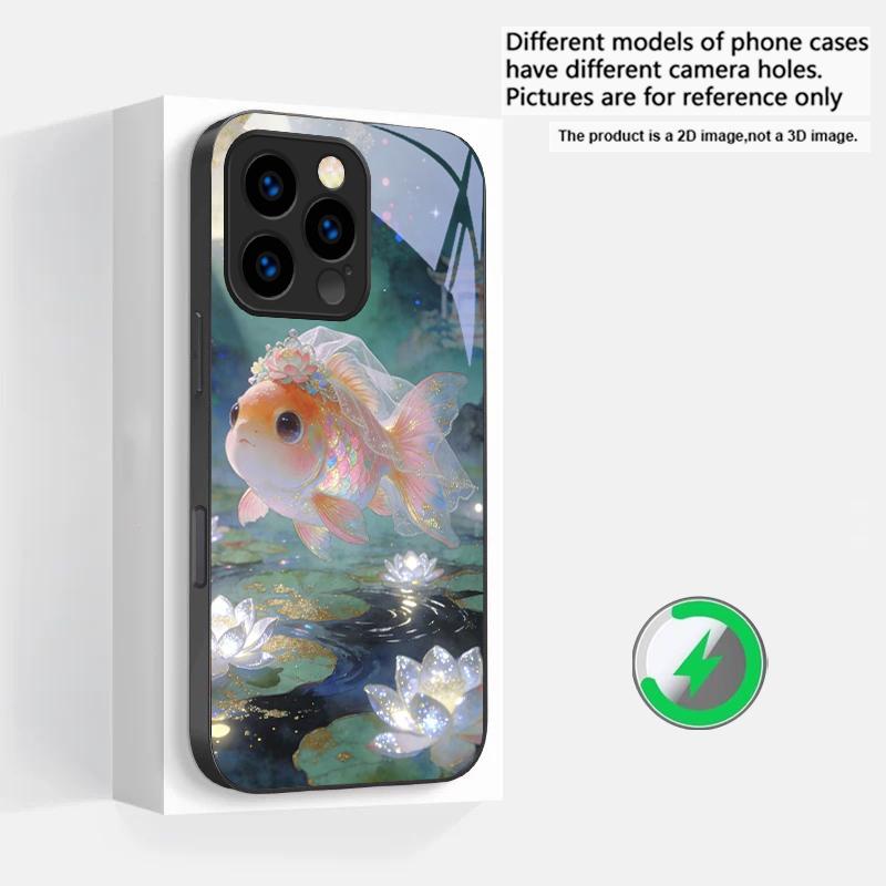 Cute white veil goldfish Suitable For iPhone 16E 17 Pro Max 15 Pro 14 13 Plus 12 mini 11 16 Air 17Pro magnetism Glass Phone Case iPhone 11
Cute white veil goldfish Suitable For iPhone 16E 17 Pro Max 15 Pro 14 13 Plus 12 mini 11 16 Air 17Pro magnetism Glass Phone Case iPhone 11