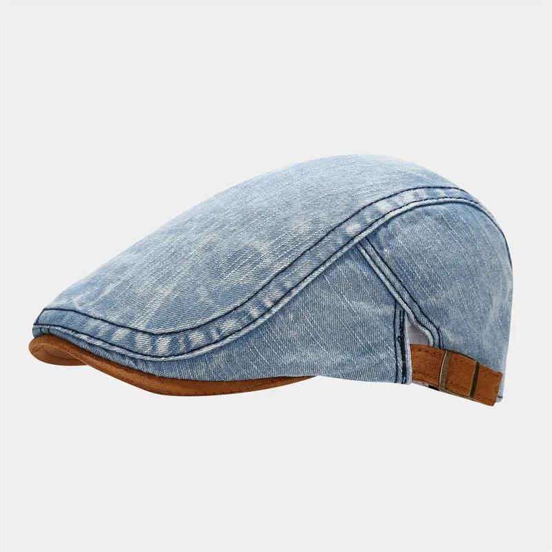 Four seasons cotton solid color newsboy cap, flat cap for men and women painter beret, vintage denim hat. 55-60cm adjustable синий
Four seasons cotton solid color newsboy cap, flat cap for men and women painter beret, vintage denim hat. 55-60cm adjustable синий