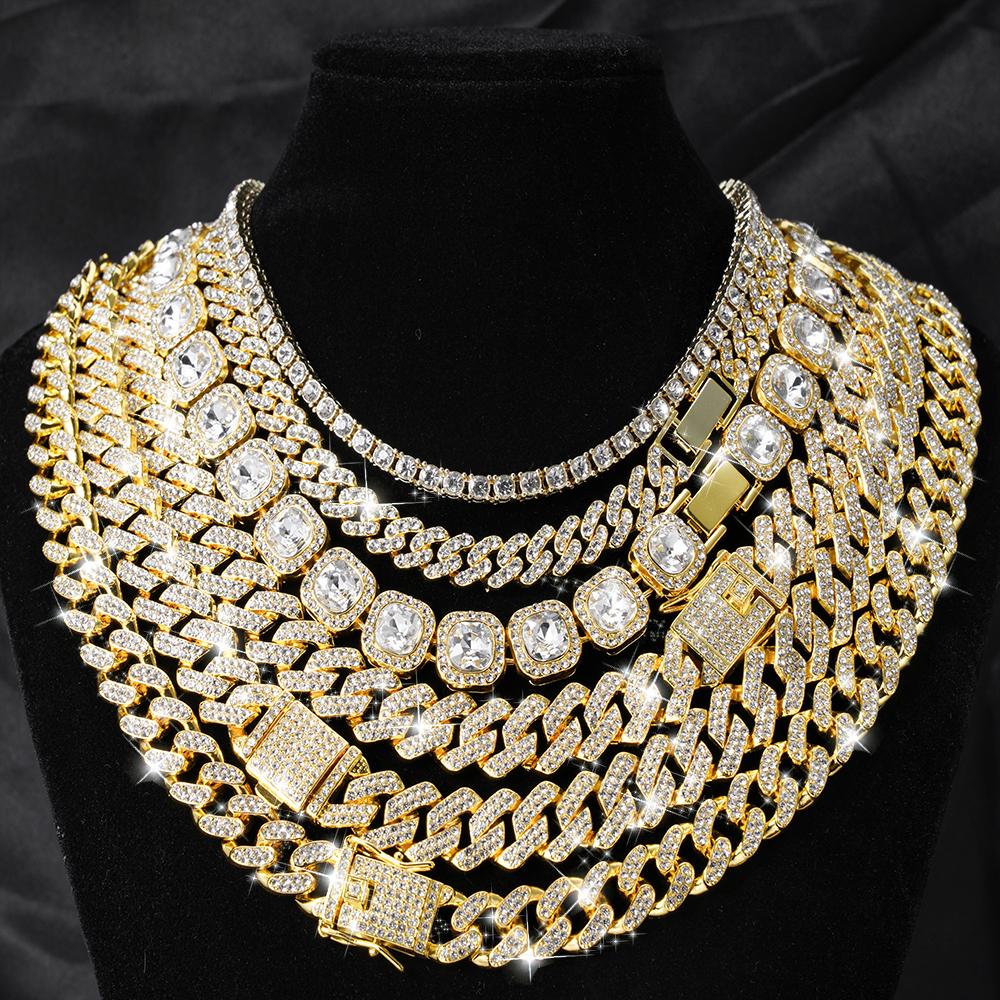 Хип-хоп Мужчины Женщины 14 мм Зубец Кубинская Цепь Ожерелье Bling Iced Out Теннисная Цепь Горный Хрусталь Асфальтированная Кубинское Ожерелье Майами Ювелирные Изделия
Хип-хоп Мужчины Женщины 14 мм Зубец Кубинская Цепь Ожерелье Bling Iced Out Теннисная Цепь Горный Хрусталь Асфальтированная Кубинское Ожерелье Майами Ювелирные Изделия
