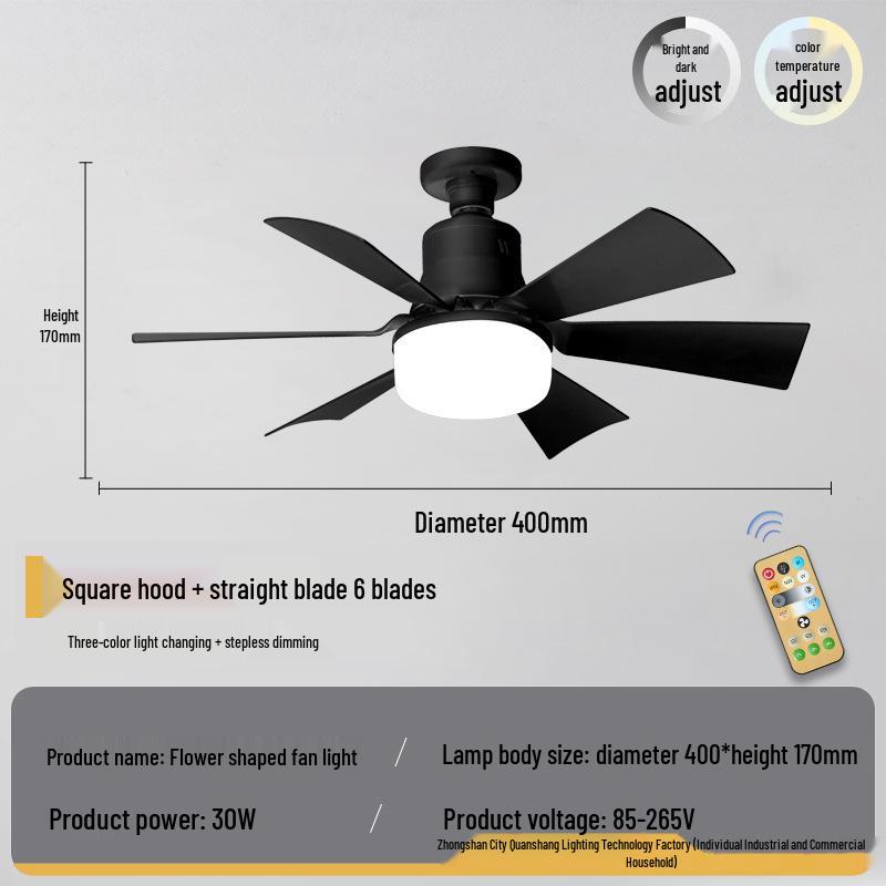 Надтихий стельовий вентилятор зі світлом E27 для дому та ресторану Small Remote Control
Надтихий стельовий вентилятор зі світлом E27 для дому та ресторану Small Remote Control