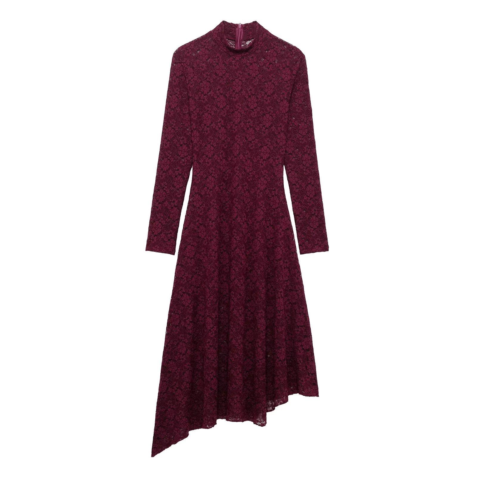 2025 Spring Women s Slim Lace-Trim Midi Dress - Round Neck, Long Sleeve, Elegant & Sexy Small темно-красного
2025 Spring Women s Slim Lace-Trim Midi Dress - Round Neck, Long Sleeve, Elegant & Sexy Small темно-красного