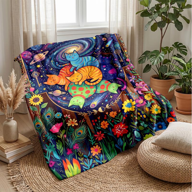 Cosmic Cat Dreamscape blanket Personalized Name Flannel Blanket Soft Cozy Plush Throw for Sofa Bed Lightweight Home Decor 75x90cm
Cosmic Cat Dreamscape blanket Personalized Name Flannel Blanket Soft Cozy Plush Throw for Sofa Bed Lightweight Home Decor 75x90cm