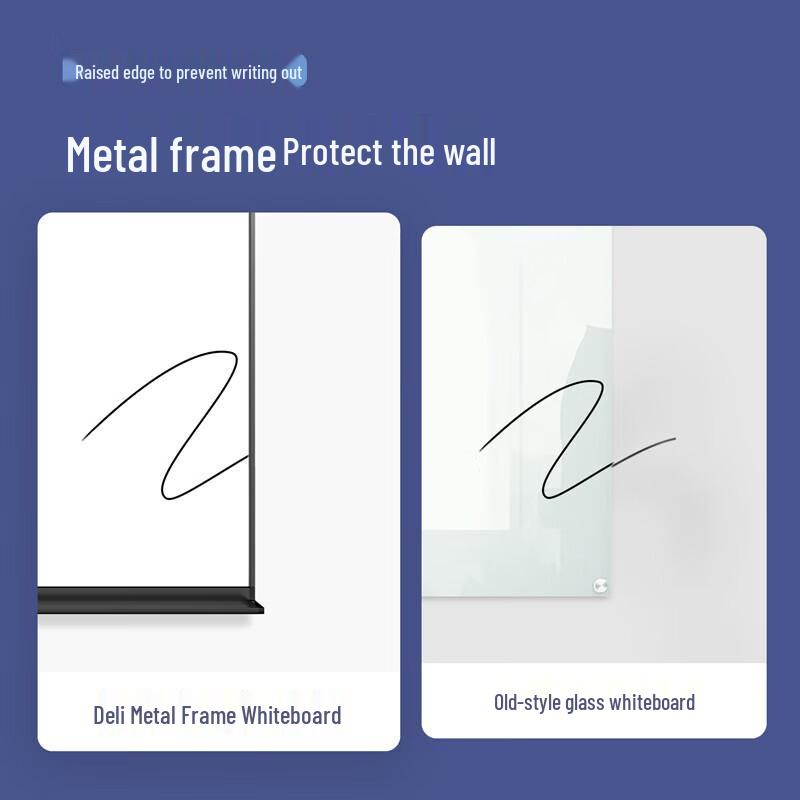 Deli 120x90cm Magnetic Tempered Glass Whiteboard
Deli 120x90cm Magnetic Tempered Glass Whiteboard