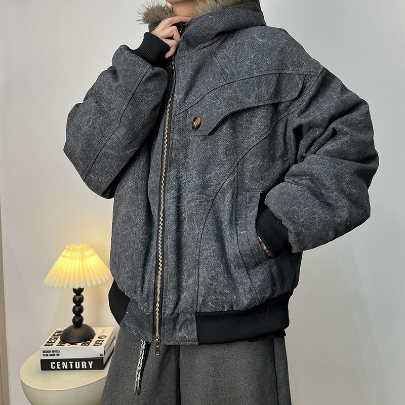 Men s Hooded Fur Collar Cotton Jacket: Winter High-End Plus Velvet Thickened Outerwear L (Fits 55-65kg) чорний
Men s Hooded Fur Collar Cotton Jacket: Winter High-End Plus Velvet Thickened Outerwear L (Fits 55-65kg) чорний
