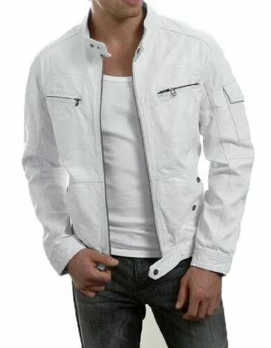 Handmade Stylish Real Soft Lambskin Motorcycle Biker White Men s Handmade Leather Jacket 3XL
Handmade Stylish Real Soft Lambskin Motorcycle Biker White Men s Handmade Leather Jacket 3XL