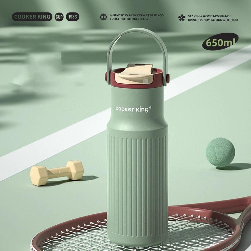 COOKER KING Portable Sports Cup Thermos Cup with Handle Car Cup Stainless Steel Vacuum Flask Cold&Hot Travel Mug Insulated Cup 650ML зелений
COOKER KING Portable Sports Cup Thermos Cup with Handle Car Cup Stainless Steel Vacuum Flask Cold&Hot Travel Mug Insulated Cup 650ML зелений