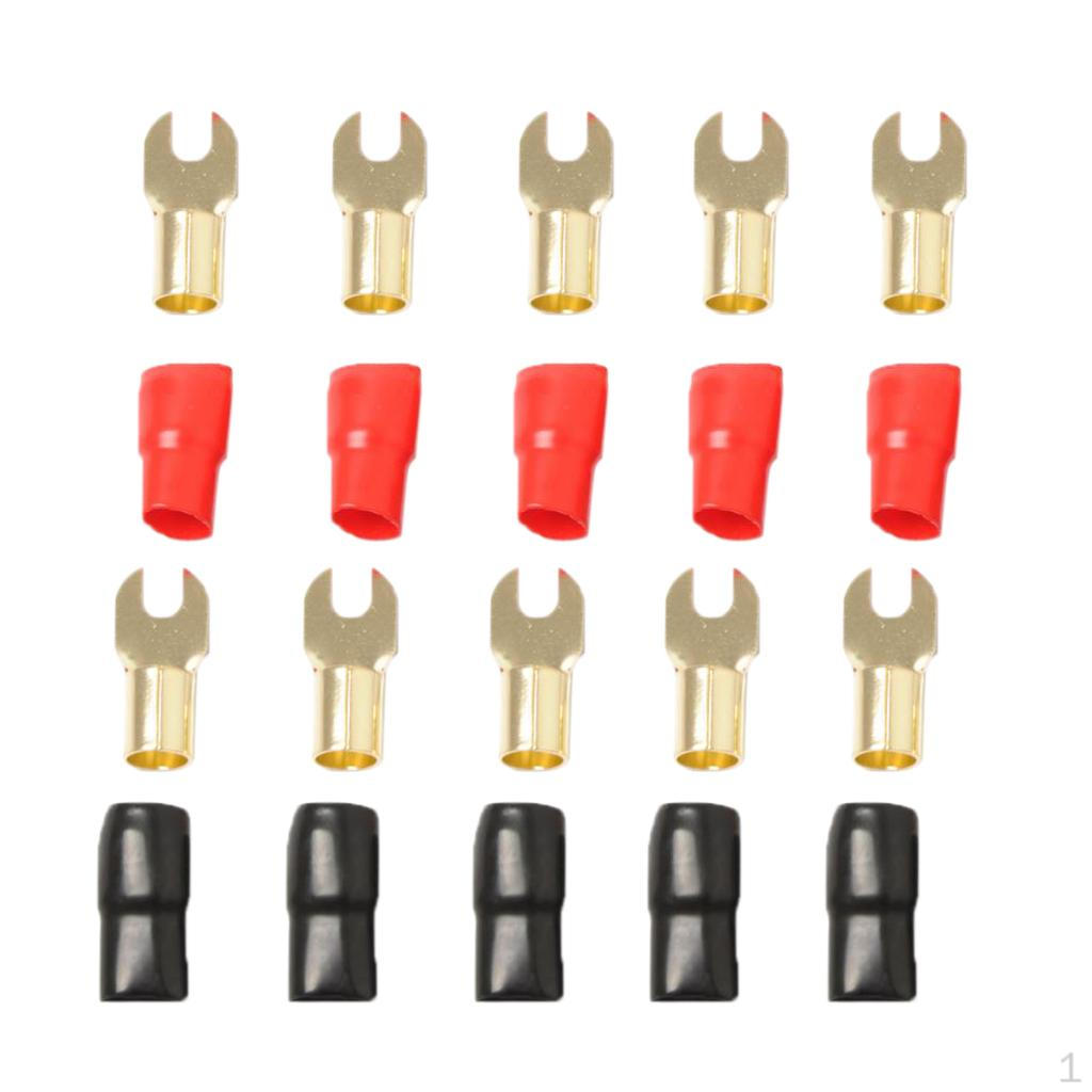 5 Pairs 4 AWG Wire Connectors Assortment Crimp Fork Terminals
5 Pairs 4 AWG Wire Connectors Assortment Crimp Fork Terminals