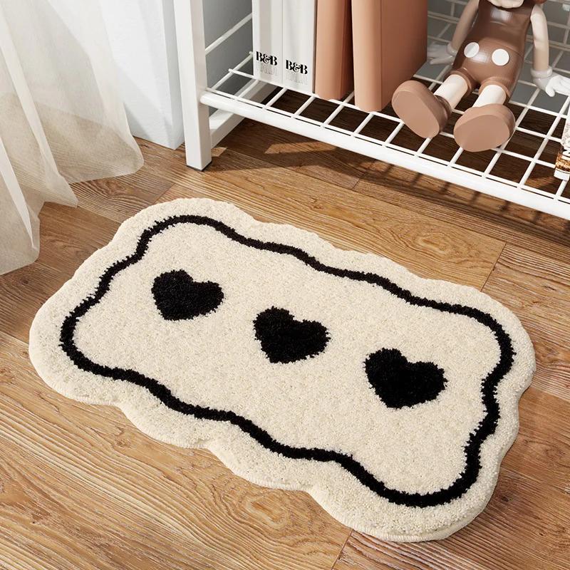 Bathroom Absorbent Floor Mat Love Heart Pattern Plush Thick Carpet Toilet Kitchen Entrance Door Anti Slip Foot Mat Modern Rug 40x60cm білий
Bathroom Absorbent Floor Mat Love Heart Pattern Plush Thick Carpet Toilet Kitchen Entrance Door Anti Slip Foot Mat Modern Rug 40x60cm білий