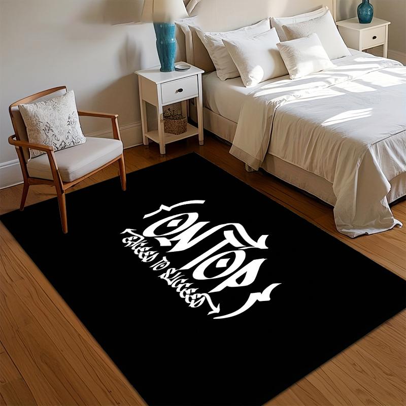 On Top Graffiti Typography Black White Area Rug Non Slip Floor Carpet for Living Room Bedroom Kids Room Dorm Game Room Decor 40X60cm
On Top Graffiti Typography Black White Area Rug Non Slip Floor Carpet for Living Room Bedroom Kids Room Dorm Game Room Decor 40X60cm