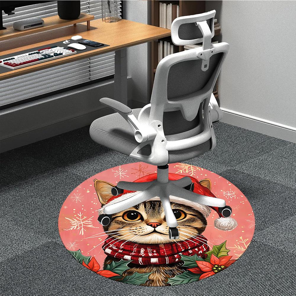 1pc Christmas Cat Chair Carpet for Office, Non-slip, Soft and Durable Office Rug for Interior Decoration, Perfect for Office yy260313009 80cm by 80cm
1pc Christmas Cat Chair Carpet for Office, Non-slip, Soft and Durable Office Rug for Interior Decoration, Perfect for Office yy260313009 80cm by 80cm