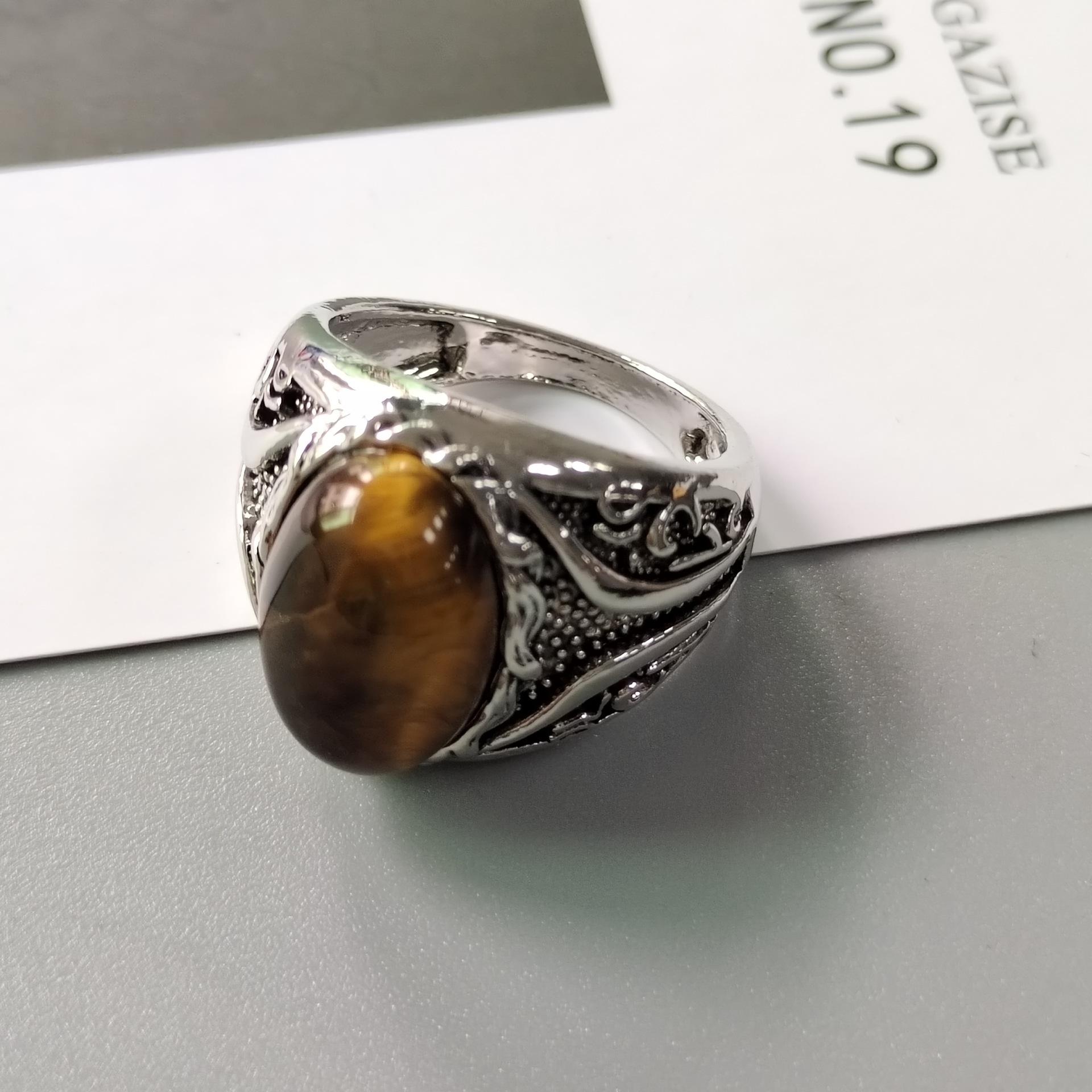 Wish sells high-end fashion yellow tiger stone woven striped ring trendy men s retro ring explosion 6
Wish sells high-end fashion yellow tiger stone woven striped ring trendy men s retro ring explosion 6