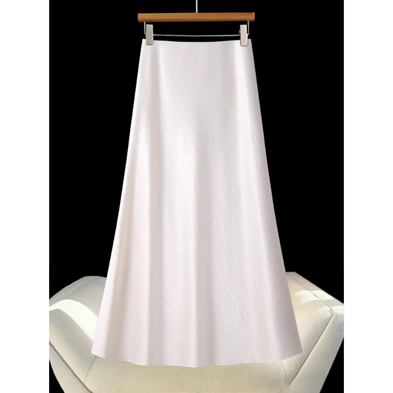 Women s High-End Off-White Satin A-Line Midi Skirt for Summer 2025 30/2XL: 125-135 lbs
Women s High-End Off-White Satin A-Line Midi Skirt for Summer 2025 30/2XL: 125-135 lbs